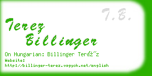 terez billinger business card